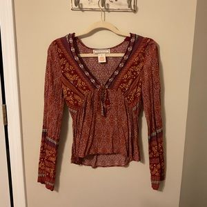 Lizard Thicket paisley long sleeve top